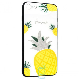 Чохол накладка Glass Case Apple iPhone 7, 8 Pineapple