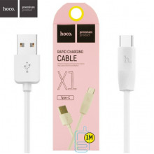 USB кабель Hoco X1 ″Rapid″ Type-C 1m белый