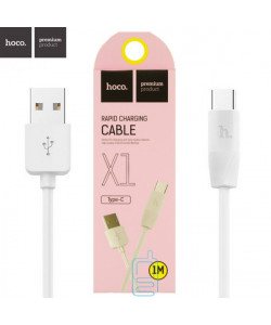 USB кабель Hoco X1 "Rapid" Type-C 1m білий