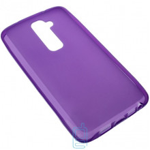 Чехол силиконовый цветной LG G2 фиолетовый