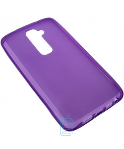 Чохол силіконовий кольоровий LG G2 фіолетовий