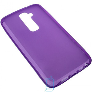 Чехол силиконовый цветной LG G2 фиолетовый