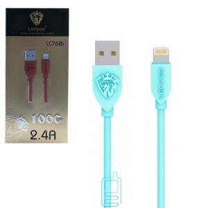 USB кабель Lenyes LC768i Apple Lightning 1m блакитний
