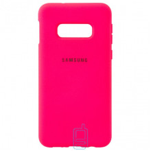 Чехол Silicone Case Full Samsung S10E G970 малиновый