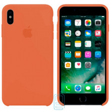 Чехол Silicone Case Apple iPhone X, XS оранжевый 49