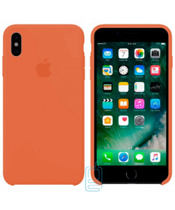 Чохол Silicone Case Apple iPhone X, XS помаранчевий 49