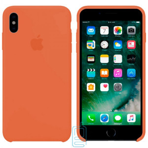 Чохол Silicone Case Apple iPhone X, XS помаранчевий 49