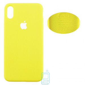 Чехол Silicone Cover Full Apple iPhone XS Max желтый