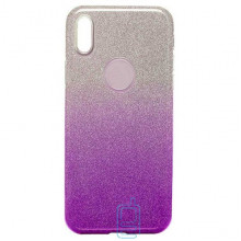 Чохол силіконовий Shine Apple iPhone XS Max градієнт фіолетовий
