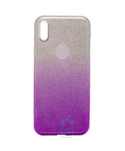 Чехол силиконовый Shine Apple iPhone XS Max градиент фиолетовый