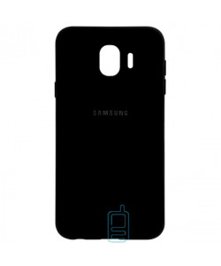 Чехол Silicone Case Full Samsung J4 2018 J400 черный