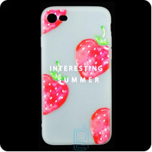Чехол силиконовый Summer Apple iPhone 7, 8 Strawberry