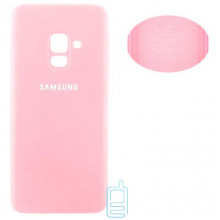 Чехол Silicone Cover Full Samsung J6 2018 J600 розовый