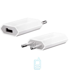Сетевое зарядное устройство Apple 1USB 1.0A white без коробки