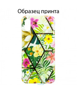 Чохол Mix Flowers Apple iPhone 7 Plus, 8 Plus light green