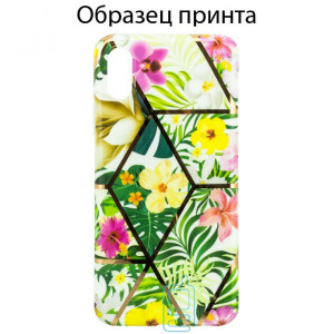 Чехол Mix Flowers Apple iPhone 7 Plus, 8 Plus light green