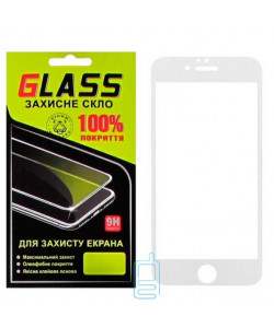 Защитное стекло Full Glue Apple iPhone 6 white Glass