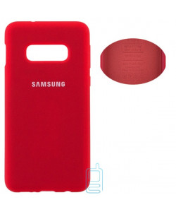 Чехол Silicone Cover Full Samsung S10E G970 красный