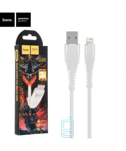 USB Кабель Hoco UD02 "Grandiose" Lightning 1М білий