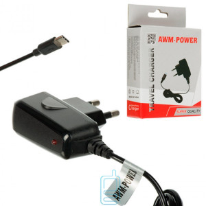 Мережевий зарядний пристрій AWM Power 0.8A Type-C black