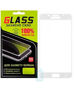 Защитное стекло Full Screen Samsung A7 2017 A720 white Glass