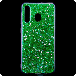 Чехол силиконовый Конфетти Samsung M30 2019 M305 зеленый