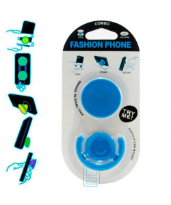 Тримач для телефону Popsocket "Однотонний" з підставкою блакитний