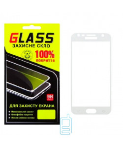 Защитное стекло Full Screen Samsung J3 2017 J330 USA white Glass