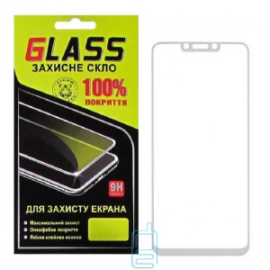 Защитное стекло Full Glue Huawei Nova 3, Nova 3i, P Smart Plus white Glass