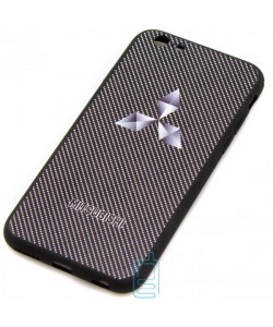 Чохол силіконовий MITSUBISHI CARBON Apple iPhone 6 чорний