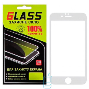 Защитное стекло Full Glue Apple iPhone 6 Plus white Glass