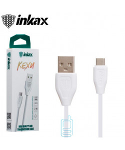 USB кабель inkax CK-21 Type-C 0.2м білий