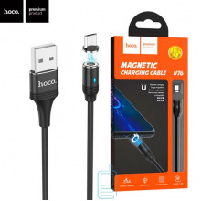USB Кабель Hoco U76 ″Fresh magnetic″ micro USB 1.2М черный