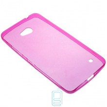 Чохол силіконовий кольоровий Nokia Lumia 640 рожевий