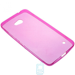 Чехол силиконовый цветной Nokia Lumia 640 розовый