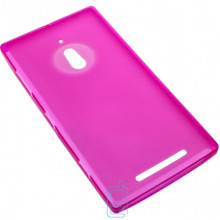 Чохол силіконовий кольоровий Nokia Lumia 830 рожевий