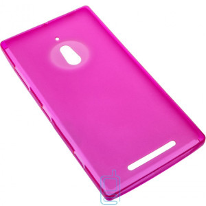 Чехол силиконовый цветной Nokia Lumia 830 розовый