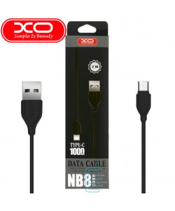 USB кабель XO NB8 Type-C 1m черный