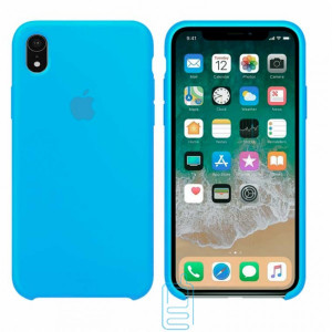 Чехол Silicone Case Apple iPhone XR голубой 16