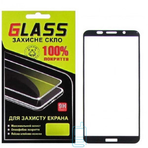 Защитное стекло Full Glue Huawei Y5 2018, Y5 Prime 2018, Y5 Lite 2018 black Glass