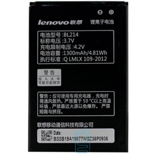 Акумулятор Lenovo BL214 1300 mAh для A316, A269, A208T, A218T AAAA / Original тех.пакет