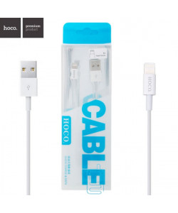 USB кабель Hoco UPL02 Apple Lightning 1.2m білий