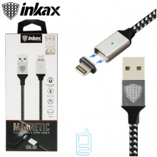 USB кабель inkax CK-50 Magnetic Apple Lightning 1м черный