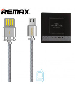 USB Кабель Remax Dominator RC-064m micro USB сріблястий