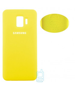 Чехол Silicone Cover Full Samsung J2 Core 2018 J260 желтый