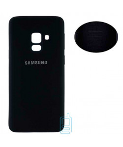 Чохол Silicone Cover Full Samsung A8 Plus 2018 A730 чорний