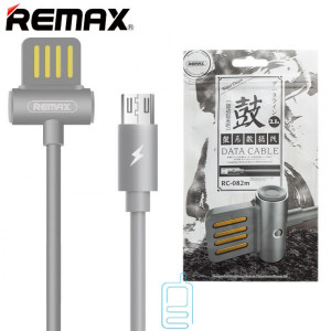 USB Кабель Remax Waist Drum RC-082m micro USB сірий
