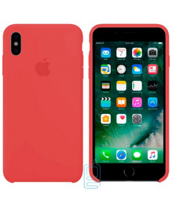 Чехол Silicone Case Apple iPhone X, XS розовый 52