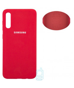 Чехол Silicone Cover Full Samsung A70 2019 A705 красный