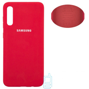 Чехол Silicone Cover Full Samsung A70 2019 A705 красный